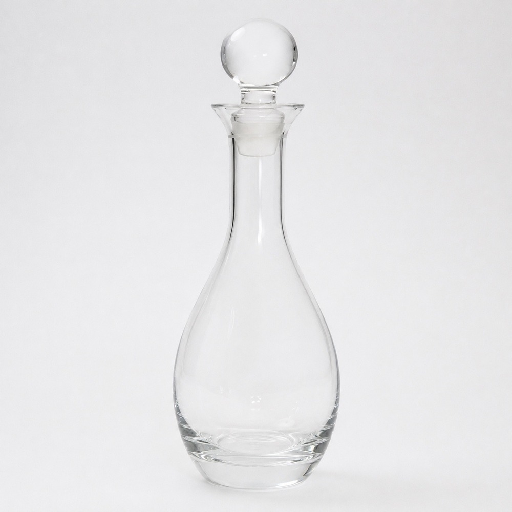 Rosendahl Grand Cru Glass Carafe Decanter with Round Stopper Clear 12in Modern